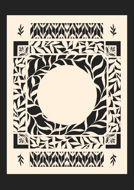 Le cadre floral, le mandala, le motif botanique