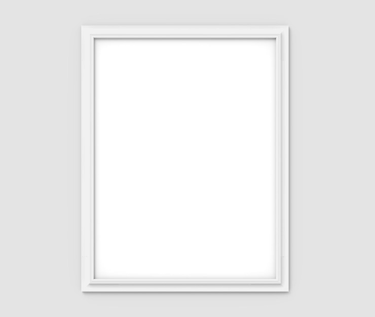 PSD cadre d'image blanc