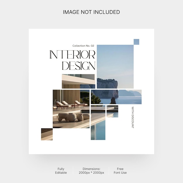 Cadre minimal créatif pour le design d'intérieur