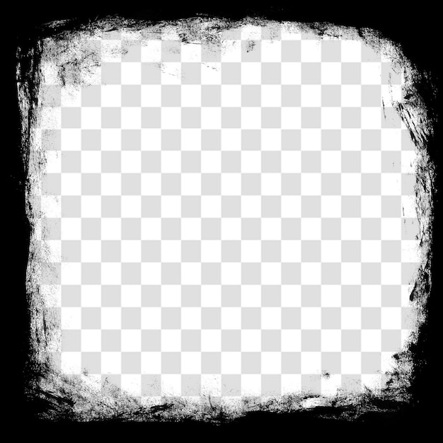 Cadre de mise en page d'affiche grunge pour des projets de marque et de conception isolés sur un fond transparent