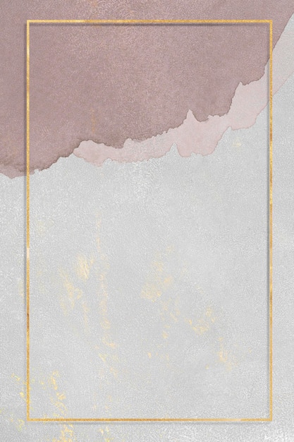 Cadre d'or rectangle sur l'illustration de fond de texture