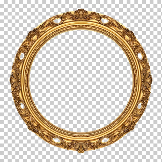 Cadre Photo Rond Vintage Isolé Sur Fond Transparent Png Psd