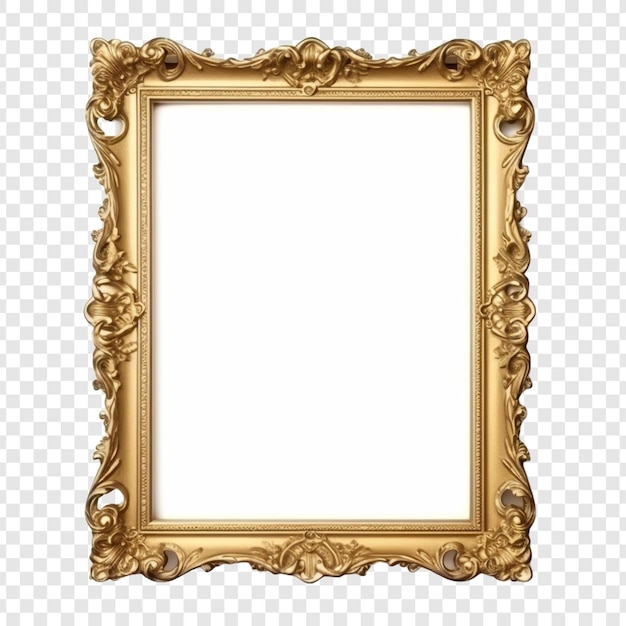 PSD cadre pour peintures miroirs isolés sur fond transparent