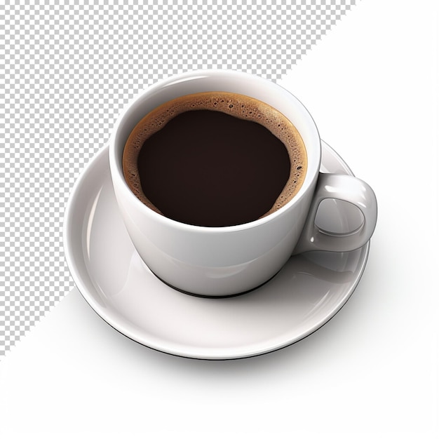 PSD café délicieux isolé et café réaliste fond transparent