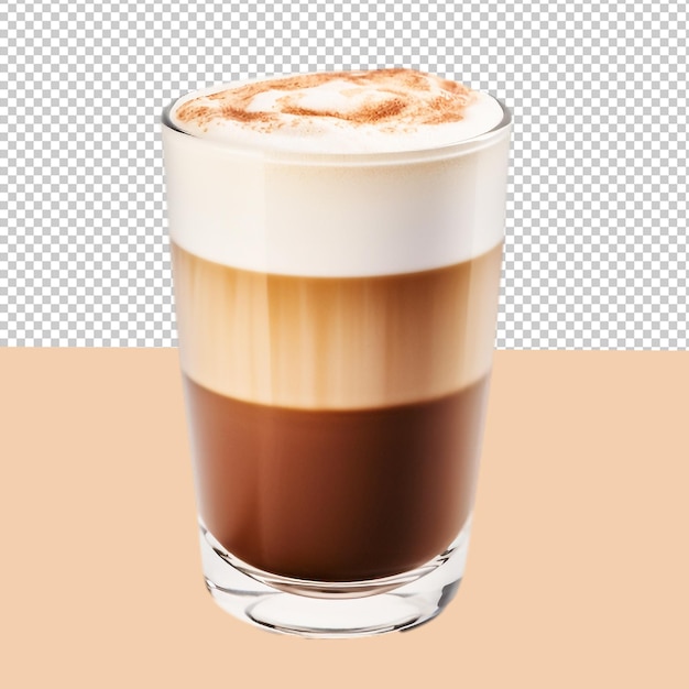 PSD un café latte sucré fait dans un café.