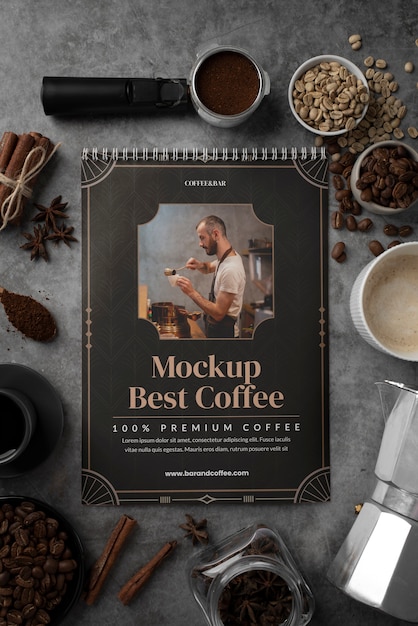 Café-Menü-Mockup-Design