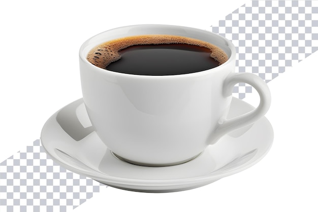 PSD café quente dentro de uma xícara branca png