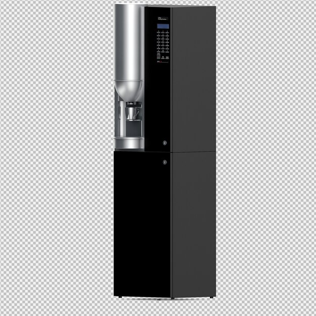 Cafetera isométrica 3D rendering aislado