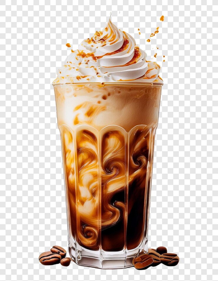 Caffe' ghiacciato con panna montata