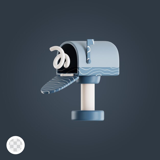 Caixa de correio vazia 3D