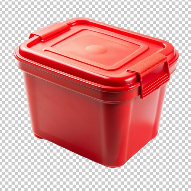 PSD caixa de plástico vermelha