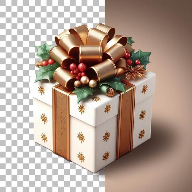 PSD caixa de presentes de natal ano novo 3d