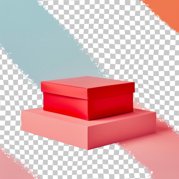 PSD una caixa roja con una caja roja en ella