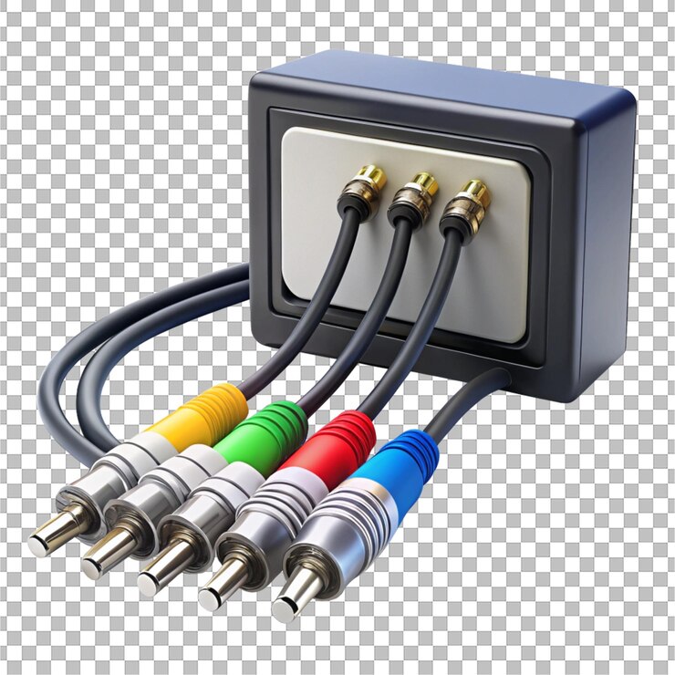 PSD una caja con alambres multicolores y una caja con alambres coloridos