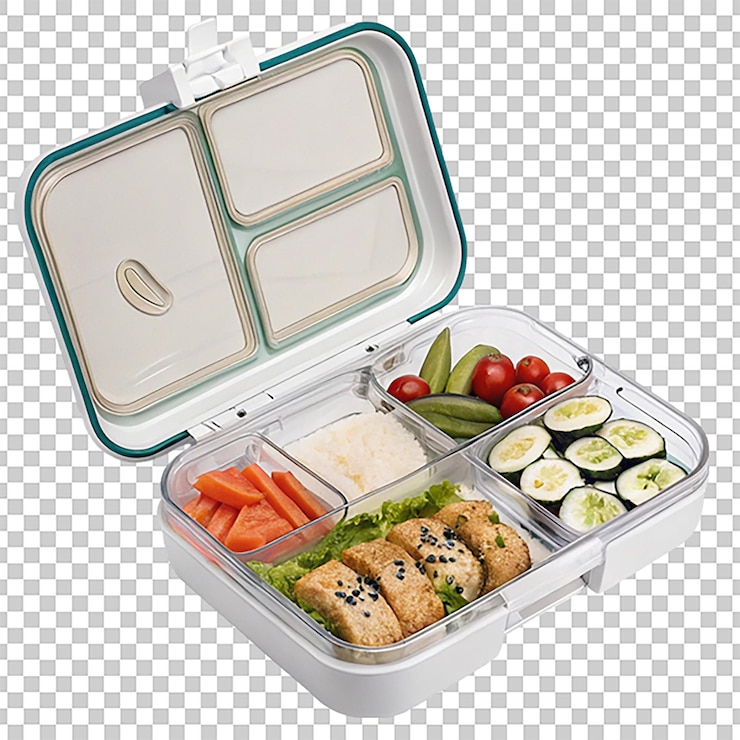 PSD caja de almuerzo de plástico bento png