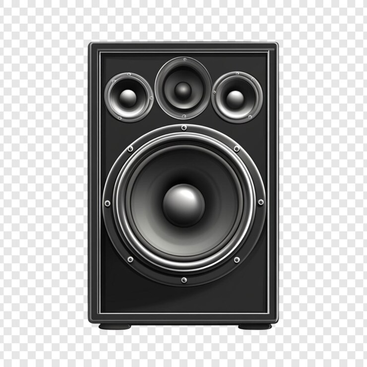 PSD caja de altavoces negra con múltiples controladores poderoso sistema de sonido de audio