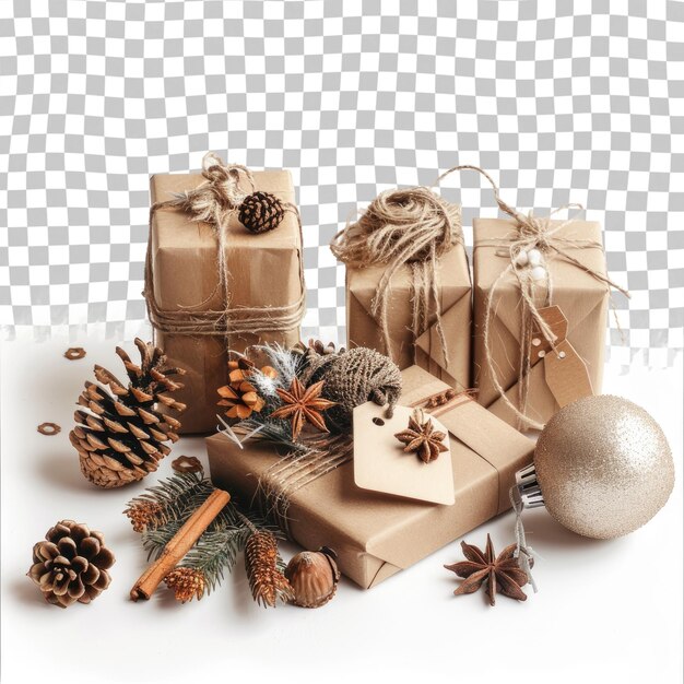 una caja con un árbol de Navidad y un árbol de navidad en él