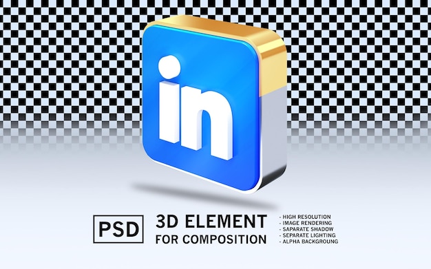 una caja azul y blanca con las palabras i en 3D en ella