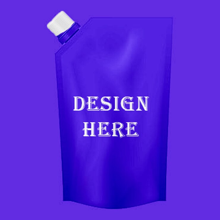 PSD una caja azul con las palabras "diseño" aquí, aquí, aquí y aquí.