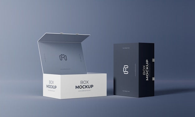 Caja de cartón minimalista con cierre magnético