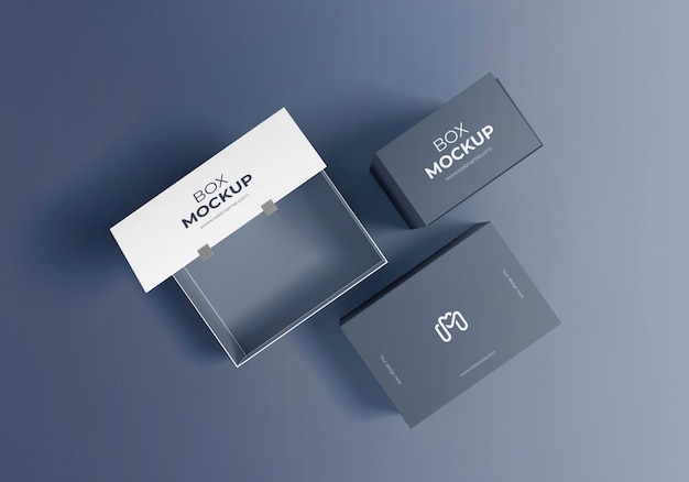 Caja de cartón minimalista con cierre magnético