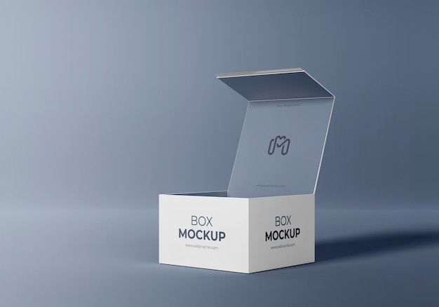 Caja de cartón minimalista con cierre magnético