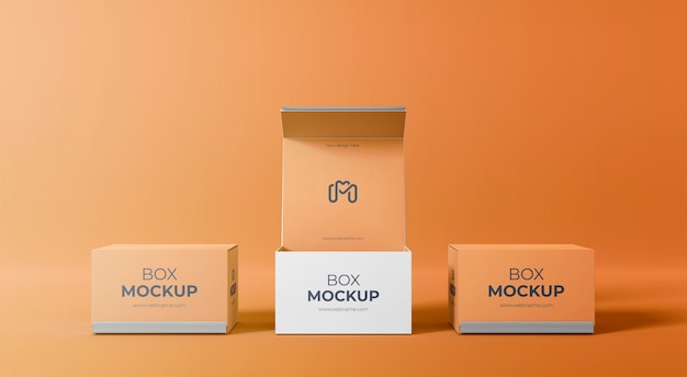 Caja de cartón minimalista con cierre magnético