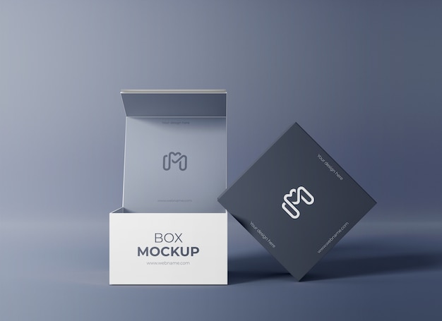Caja de cartón minimalista con cierre magnético