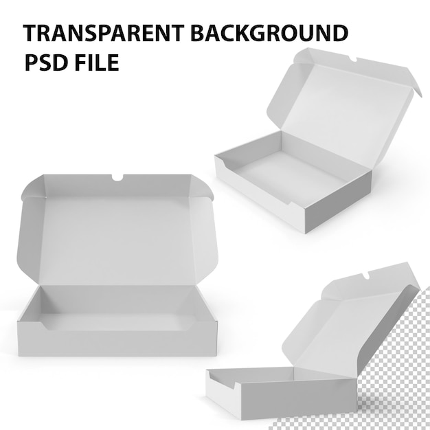 Caja De Embalaje De Cartón Blanco PNG
