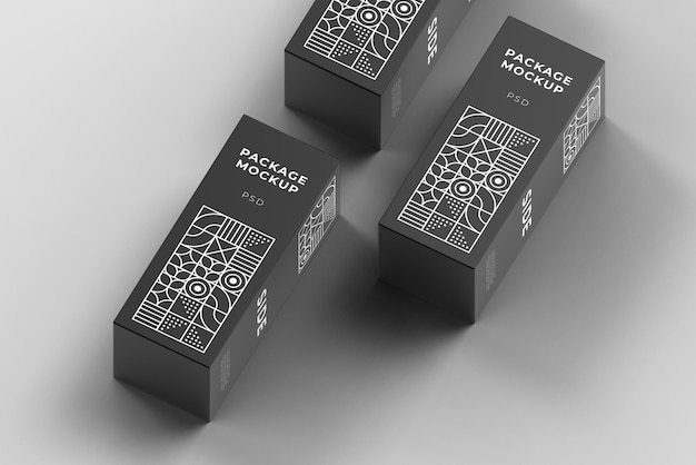 Caja de embalaje maqueta