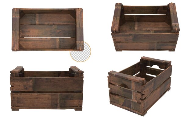 Caja de madera aislada