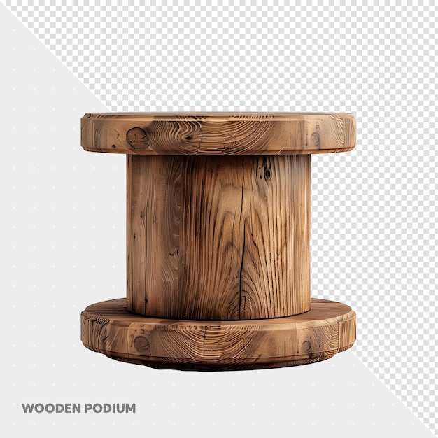 Una caja de madera con una base de madera que dice madera
