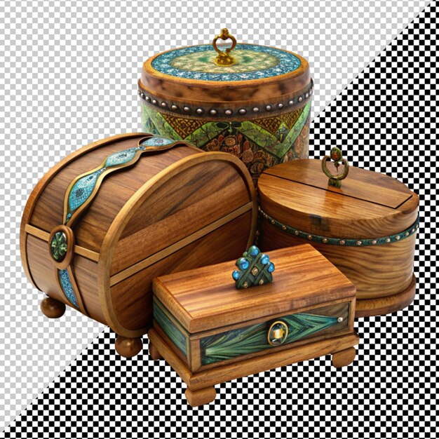 Caja de madera para joyas