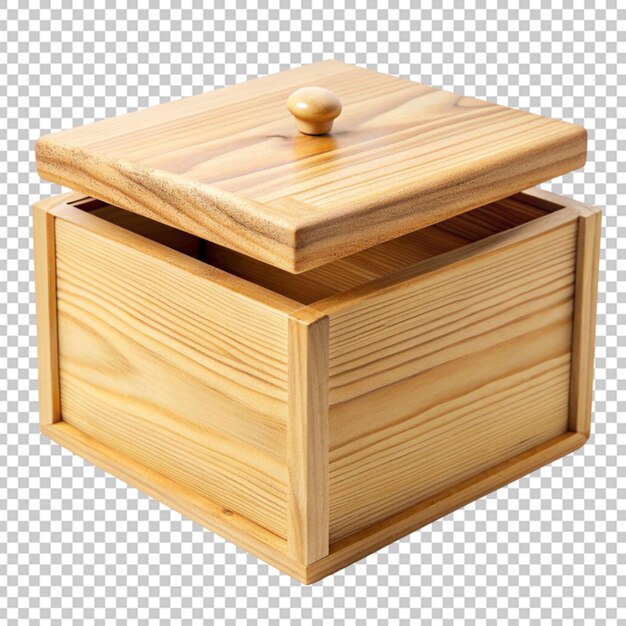 PSD caja de madera con tapa