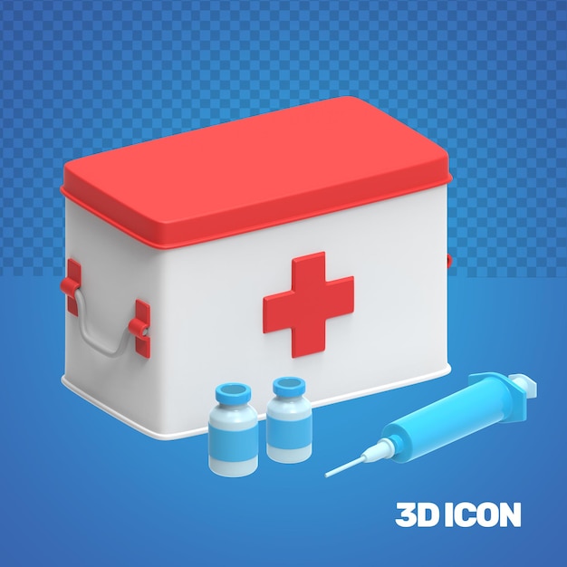 Caja médica 3D Medical Icon - 03