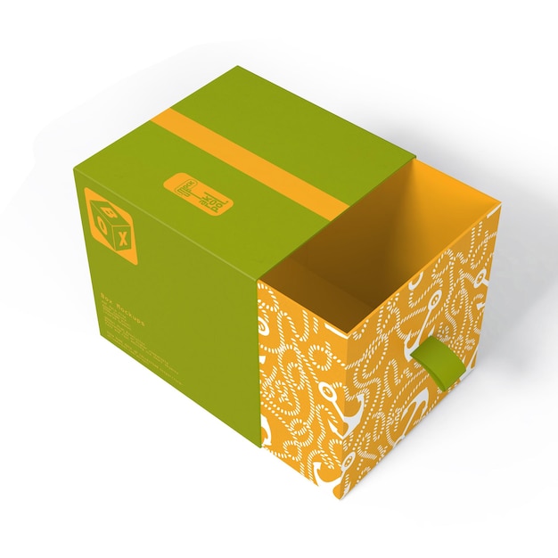 Caja, mockup