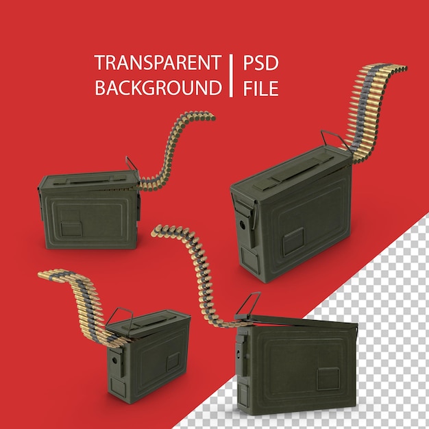 Caja De Munición Con Cinturón PNG