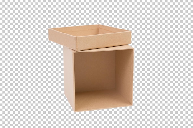 Caja de papel marrón