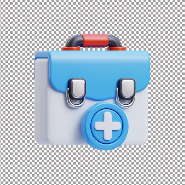 Caja de primeros auxilios archivo renderizado en 3D