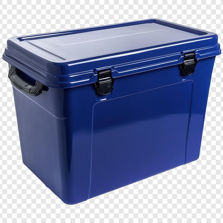PSD caja de refrigeración aislada png en fondo blanco