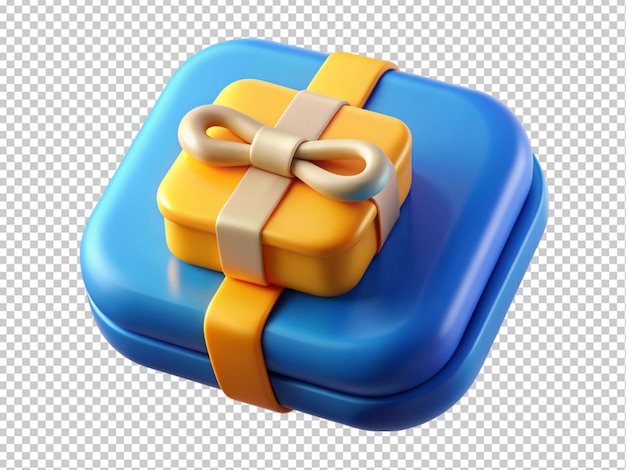 PSD caja de regalo en 3d