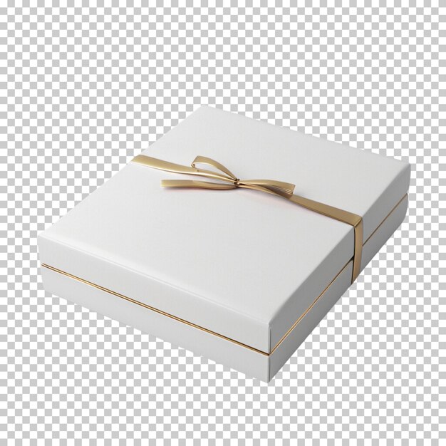 PSD caja de regalo aislada sobre un fondo transparente