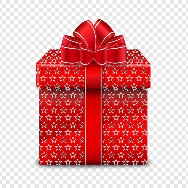 Una caja de regalo roja bellamente envuelta con un arco decorativo perfecta para cualquier celebración