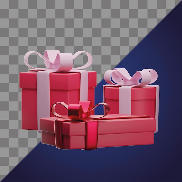 caja de regalo roja