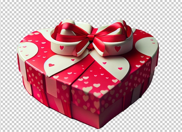 caja de regalo de san valentín roja