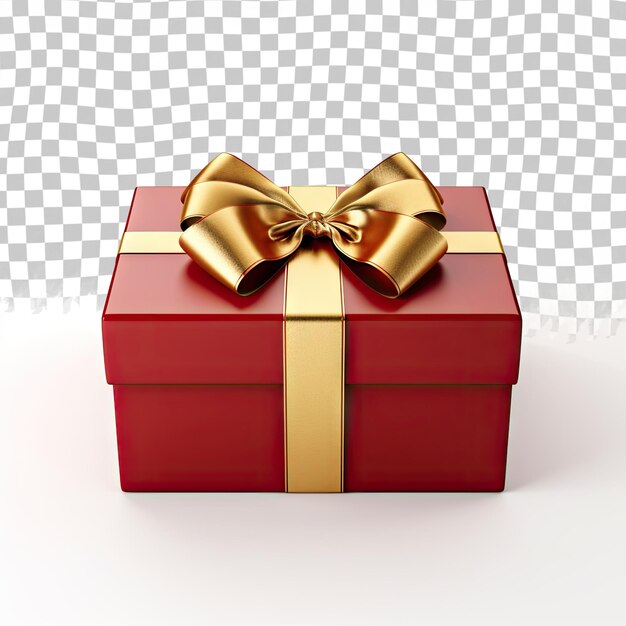 Caja de regalos con fondo transparente