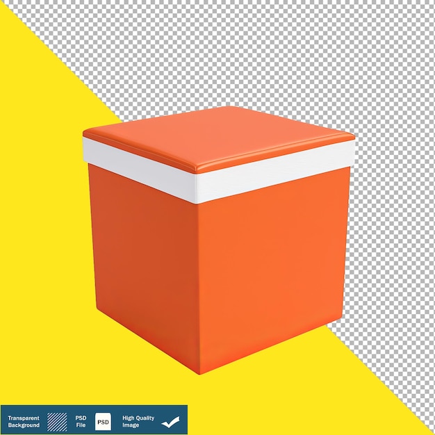 PSD caja de salto aislada en fondo blanco fondo transparente png psd