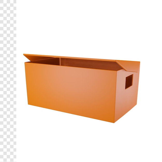 Caja superpuesta 3d