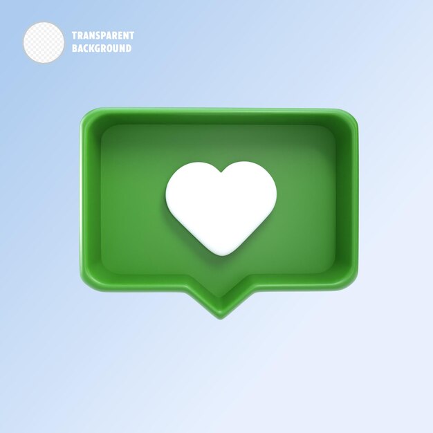 una caja verde con un corazón en el medio