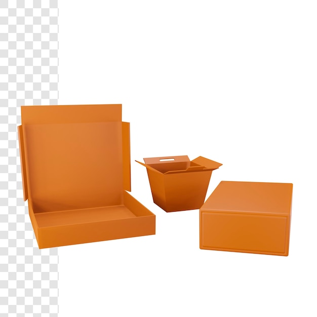 Cajas de cartón 3D